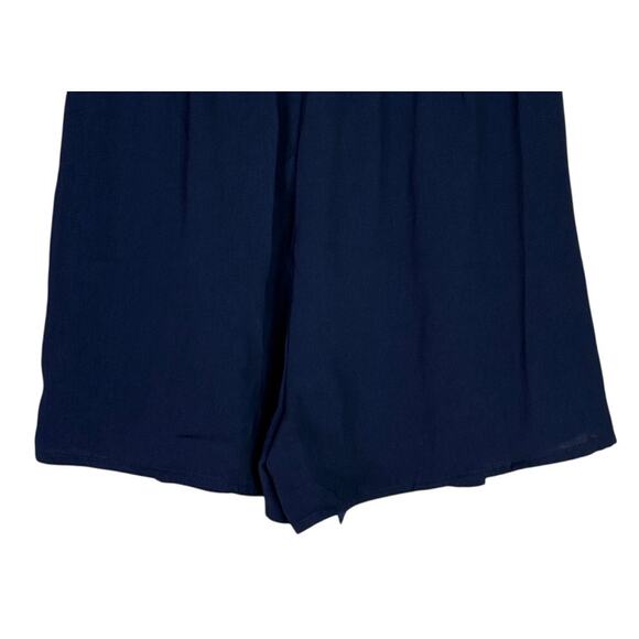 J Crew High Rise Dressy Pull On Tassel Drawstring Waist Tie Short XXS Navy Blue - Picture 8 of 15